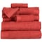 Hastings Home Hastings Home Ribbed 100 Percent Cotton 10 Piece Towel Set - Brick 765411MZO - alternate 3